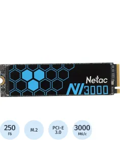 SSD накопитель Netac PCIe 3.0 x4 250GB NT01NV3000-250-E4X NV3000 M.2 2280