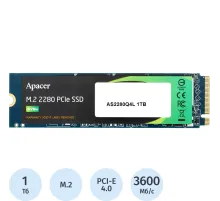 SSD накопитель Apacer AS2280Q4L 1TB M.2 2280 PCIe Gen4x4(AP1TBAS2280Q4L-1)