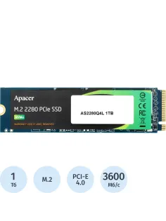 SSD накопитель Apacer AS2280Q4L 1TB M.2 2280 PCIe Gen4x4(AP1TBAS2280Q4L-1)