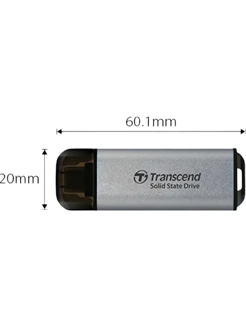 Портативный SSD Transcend ESD300 (TS512GESD300S) 512GB/USB 3.2/серебр