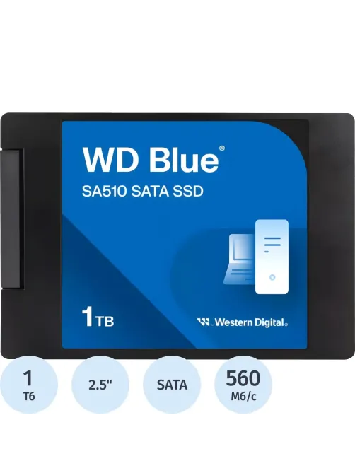 SSD накопитель WD Blue SA510 1Tb 2,5 SATA (WDS100T3B0A)