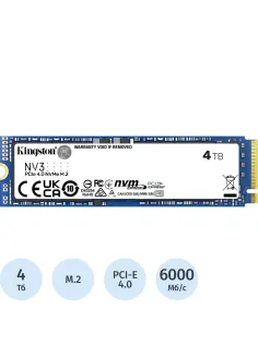 SSD накопитель Kingston PCIe 4.0 x4 4TB SNV3S/4000G NV3 M.2 2280
