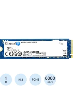 SSD накопитель  Kingston 1Tb, M.2 2280, PCIe4.0x4, 3D TLC(SNV3S/1000G) ОЕМ