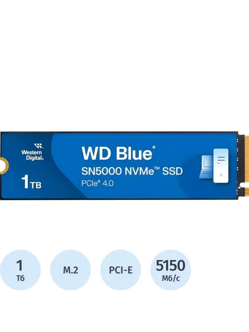 SSD накопитель WD Blue SN5000 1Tb M.2 PCIe 4.0(WDS100T4B0E)