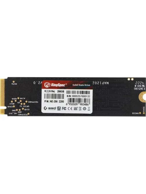 SSD накопитель Kingspec PCIe 3.0 x4 256GB NE-256 M.2 2280