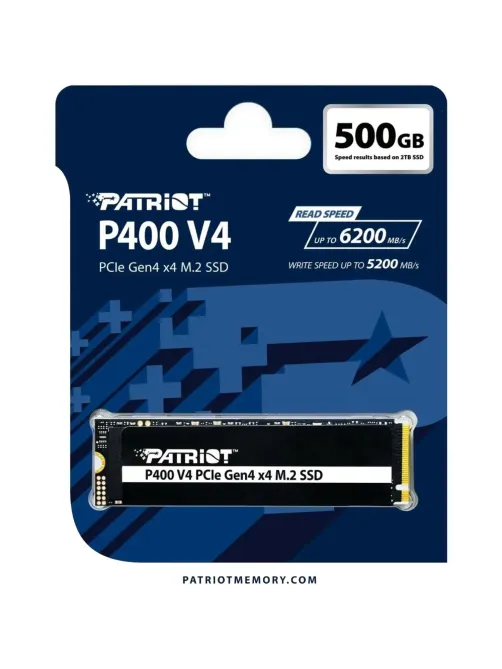 SSD накопитель Patriot P400 V4 500GB M.2 PCIe4.0x4(P400VP500GM28H)