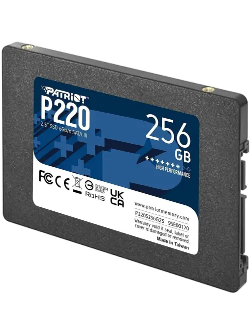 SSD накопитель PATRIOT P220 256Gb 2.5, SATA(P220S256G25)