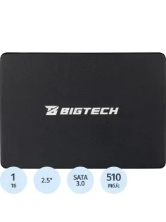 SSD накопитель BigTech 2.5, SATA, 1Tb, TLC, R/W 500/450мб/с(BSDS1000SM)