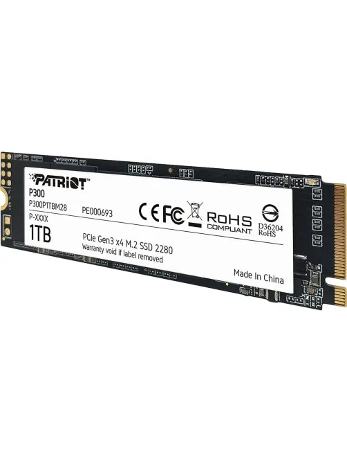 SSD накопитель Patriot PCIe 3.0 x4 1TB P300P1TBM28 P300 M.2 2280