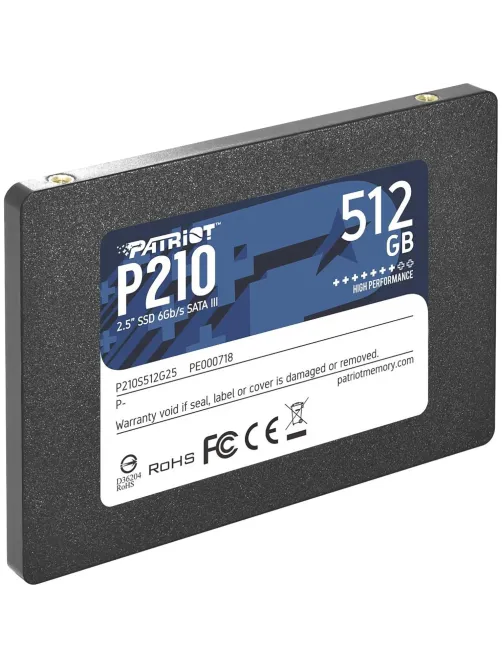 SSD накопитель Patriot Memory P210 2.5 512GB SATA (P210S512G25)