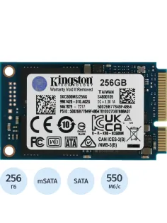 SSD накопитель Kingston KC600, 256GB, mSATA, SATA(SKC600MS/256G)