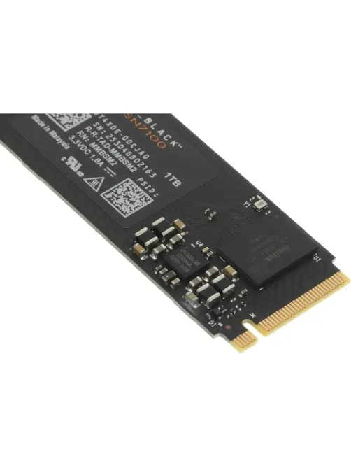 SSD накопитель WD Black SN7100 1ТБ, M.2, PCIe4x4, NVMe, M.2 (wds100t4x0e)