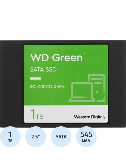 SSD накопитель WD Green 2,5' SATA 1Tb(WDS100T3G0A)