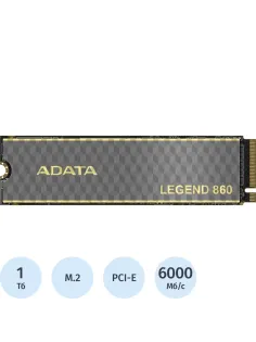 SSD накопитель ADATA LEGEND 860 1TB M.2 PCIe4.0x4(SLEG-860-1000GCS)