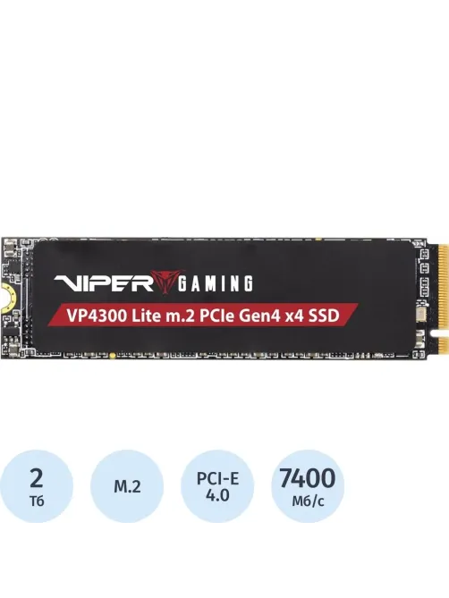 SSD накопитель Patriot PCIe 4.0 x4 2TB VP4300L2TBM28H Viper VP4300 Lite