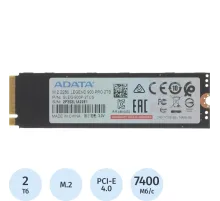 SSD накопитель A-Data PCIe 4.0 x4 2TB SLEG-900P-2TCS Legend 900 Pro