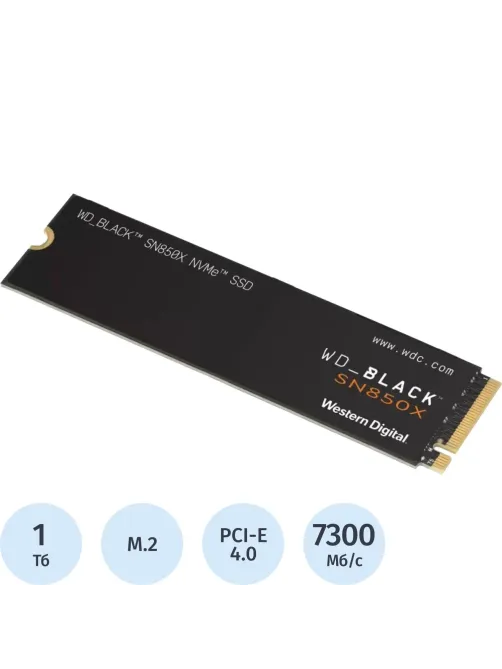 SSD накопитель  WD Black SN850X 1Tb M2.2280 PCIe4.0,(WDS100T2X0E)