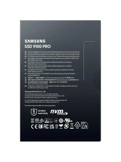 SSD накопитель Samsung 9100 PRO 1Tb M.2 PCIe 5x4(MZ-VAP1T0BW)