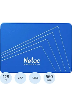 SSD накопитель Netac SATA III 128Gb (NT01N600S-128G-S3X) N600S 2.5