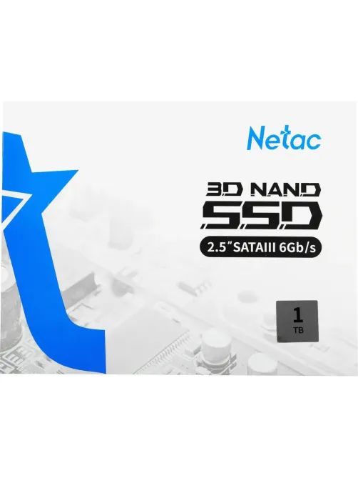 SSD накопитель Netac SSD N600S 1TB 2.5 SATA 3D NAND,(NT01N600S-001T-S3X)