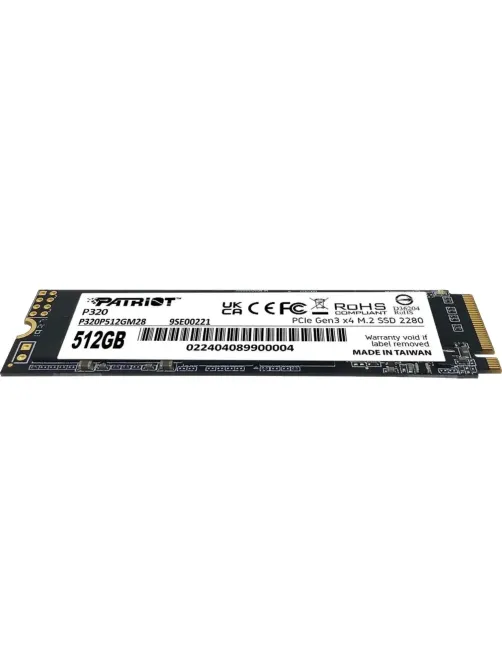 SSD накопитель Patriot P320 512GB M.2 2280 PCIe 3.0 x4(P320P512GM28)