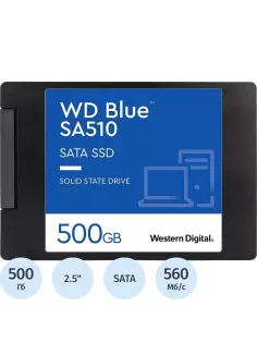 SSD накопитель WD BLUE SA510 2,5 500Gb (WDS500G3B0A)