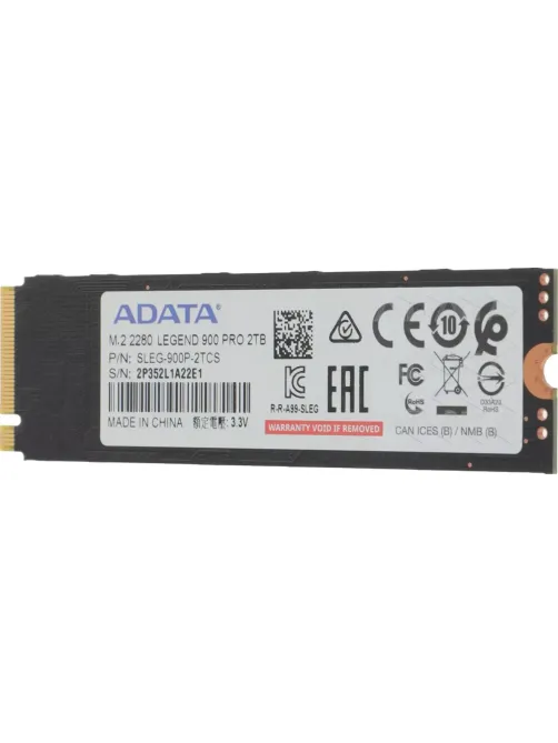 SSD накопитель A-Data PCIe 4.0 x4 2TB SLEG-900P-2TCS Legend 900 Pro