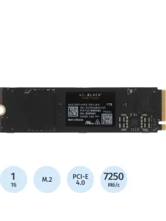 SSD накопитель WD Black SN7100 1ТБ, M.2, PCIe4x4, NVMe, M.2 (wds100t4x0e)