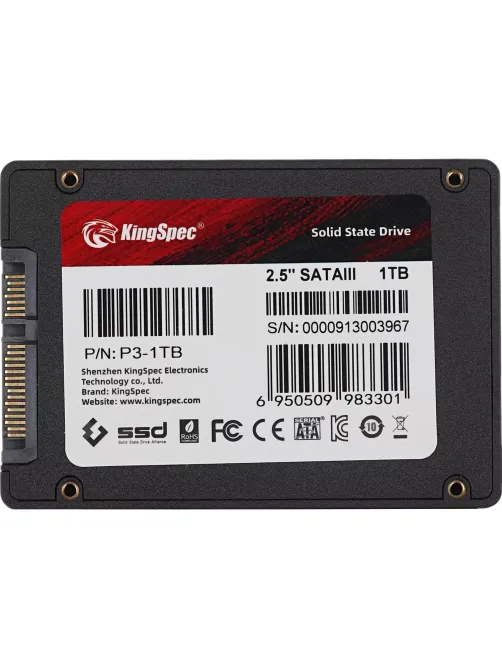 SSD накопитель Kingspec SATA-III 1TB P3-1TB 2.5