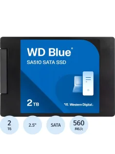 SSD накопитель WD Blue SA510 2Tb 2,5' SATA(WDS200T3B0A)