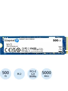 SSD накопитель  Kingston 500GB, M.2 2280, PCIe4.0x4, 3D TLC (SNV3S/500G)