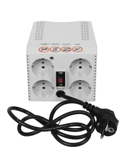 Стабилизатор напряжения Powercom TCA-2000 1000Вт 2000ВА белый