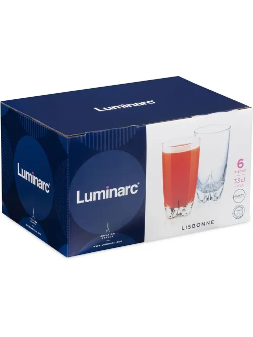 Стакан LISBONNE 6шт 330мл высокие (V0402)