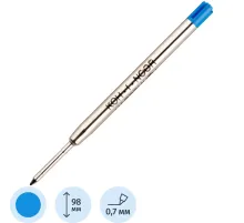 Стержень шариковый 98мм Koh-I-Noor металл.0,8мм 4442 синий 4442E01002KSRU