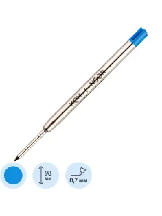 Стержень шариковый 98мм Koh-I-Noor металл.0,8мм 4442 синий 4442E01002KSRU