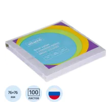 Стикеры ATTACHE Bright colours с клеев.краем 76х76 фиолетовый 100л