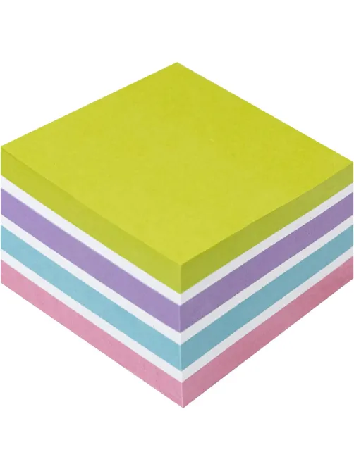 Стикеры Kores CUBO пастельный бум.для зам. 75х75 450л в карт кор 4цв 47463