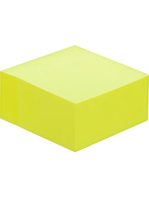 Стикеры Attache Simple куб 76х76, желтый неон 400 л