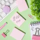 Стикеры ATTACHE Bright colours с клеев.краем 76х51 розовый 100л