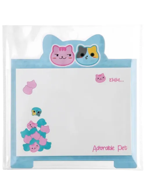 Стикеры с клеевым краем M&G Adorable Pet, 76x100 мм, 40 л, в ассортименте