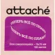Стикеры ATTACHE с клеев.краем 76х76 розовый 100л