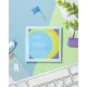 Стикеры ATTACHE Bright colours с клеев.краем 76х76 голубой 100л