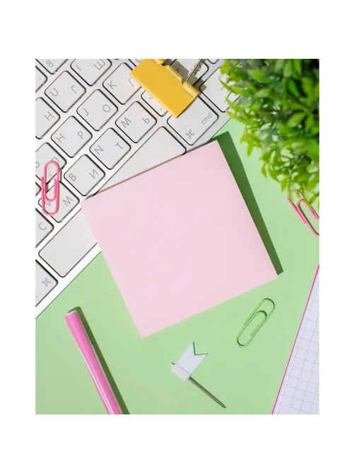 Стикеры ATTACHE Bright colours с клеев.краем 76х76 розовый 100л