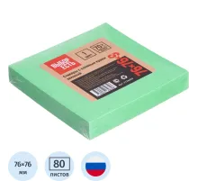 Стикеры Выбор есть с клеев. краем 76х76, интенсив, зеленый 100л