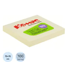 Стикеры Z-сложения КОМУС с клеев.краем Z-блок 76х76 желтый 100л