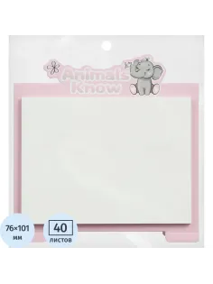 Стикеры с клеевым краем M&G Animal Planet, 76x101мм, 40 л, цвет в ассорт