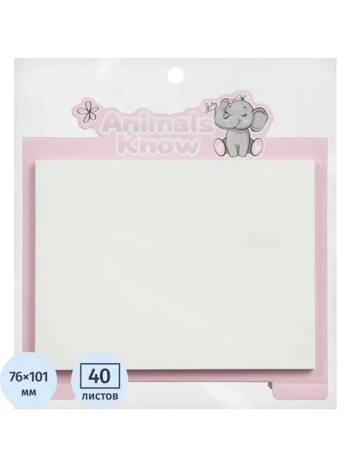 Стикеры с клеевым краем M&G Animal Planet, 76x101мм, 40 л, цвет в ассорт