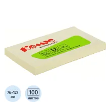 Стикеры КОМУС с клеев.краем 76х127 желтый 100л
