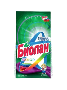 Порошок стиральный СМС Биолан Color Автомат 6000гр