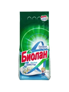 Порошок стиральный СМС Биолан Белые цветы Автомат 9000гр